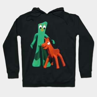 Clay horse cartoon Hoodie